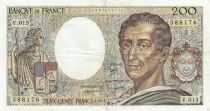 Frankreich 200 Francs - Montesquieu - 1983 - Serial V.015 - F.70.03