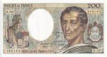 Frankreich 200 Francs - Montesquieu - 1985 - Serial R.027 - P.155
