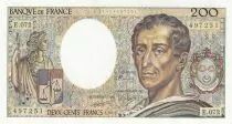 Frankreich 200 Francs - Montesquieu - 1989 - Serial E.072