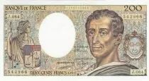 Frankreich 200 Francs - Montesquieu - 1989 - Serial J.064