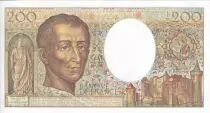 Frankreich 200 Francs - Montesquieu - 1989 - Serial J.067 - P.155
