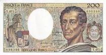 Frankreich 200 Francs - Montesquieu - 1989 - Serial Y.071 - P.155