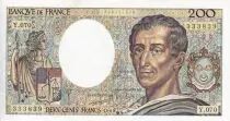 Frankreich 200 Francs - Montesquieu - 1989 - S�rie Y.070 - F.70.09