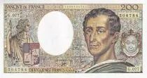 Frankreich 200 Francs - Montesquieu - 1990 - Serial G.077 - P.155