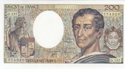 Frankreich 200 Francs - Montesquieu - 1994 - Serial D.157