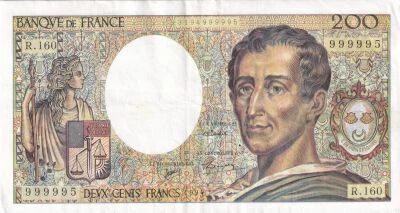 Frankreich 200 Francs - Montesquieu - 1994 - Serial R.160