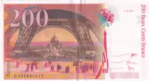Frankreich 200 Francs Gustave Eiffel 1999 - Eiffel Tower - Serial H