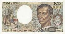 Frankreich 200 Francs Montesquieu - 1981 Serial M.004