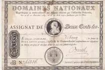 Frankreich 200 Livres Louis XVI - December 1789 and April 1790 - Serial D.10174