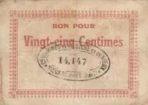 Frankreich 25 Centimes - Bon de Noeux-les-Mines - 1916