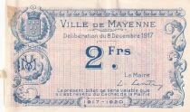 Frankreich 25 Centimes - City -  Mayenne - 08-12-1917