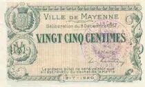 Frankreich 25 Centimes - Mayenne City - 08-12-1917