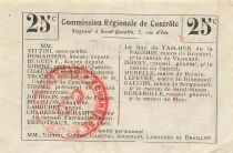 Frankreich 25 Centimes - Unified Regional Bill - City of joncourt