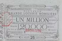 Frankreich 25 Centimes Grande Loterie Immobili�re St Point et Monceaux - 1862 - VF
