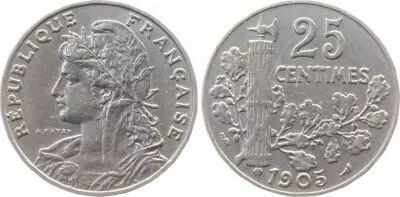 Frankreich 25 Centimes Republic - 1905