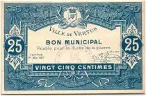Frankreich 25 Centimes Vertus Verso Faut&eacute;
