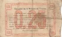 Frankreich 25 Cents - Fourmies - Regional Coupon  - 24-10-1915 - Sixth serial