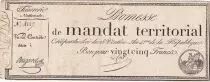 Frankreich 25 Francs - Territorial mandate with serial 2 - 28 Ventose An IV (18.03.1796) - VF