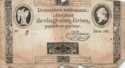 Frankreich 25 Livres - Louis XVI - 15-12-1791 - S�rie 286