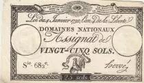 Frankreich 25 Sols - Rooster - 04-01-1792 - Sign. Herv&eacute; - Serial 682