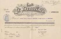 Frankreich 25.10 francs - Bank cheque receipt - La pr&eacute;voyance - 1912