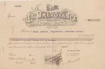 Frankreich 25.10 francs - Bank cheque receipt - La pr&eacute;voyance - 1914