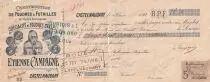 Frankreich 28.50 francs - Receipt for bank cheque - Construction of casks and barrels of all sizes - 1912
