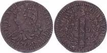 Frankreich 3 Deniers,  Louis XVI Constitution - 1792 D Lyon