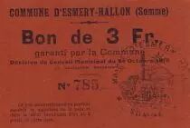 Frankreich 3 F Esmery-Hallon n&deg; 785