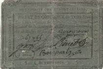 Frankreich 3 sous - Puy de d&ocirc;me - Municipality of Clermont-Ferrand - 1792