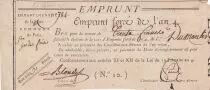 Frankreich 30 Francs - Emprunt Forc&eacute; - An 4 (1796) - Seine - Paris
