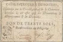 Frankreich 30 sols  - Vienne - Poitiers - 1791