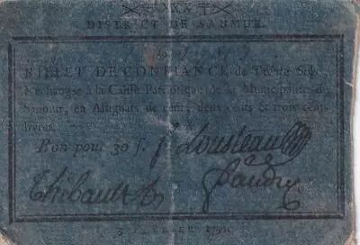 Frankreich 30 Sols - Maine et loire - District de Saumur - 03-02-1792