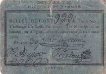 Frankreich 30 Sols - Maine et loire - District de Saumur - Ao&ucirc;t 1791