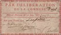 Frankreich 30 Sous - Gard - Commune de Uz&egrave;s - 1791