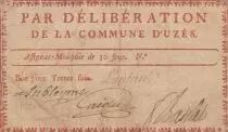 Frankreich 30 Sous - Gard - Commune de Uz&egrave;s - 1791