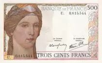 Frankreich 300 Francs - Ceres and Mercury - 1939 - Letter U - P.87