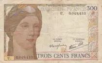Frankreich 300 Francs Ceres - 09-02-1939  - Serial U.