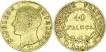 Frankreich 40 Francs - Napol&eacute;on I - T&ecirc;te nue - 1806 U Utrecht