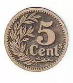 Frankreich 5 cent. Lille Banque d&acute;&eacute;mission