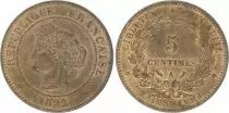 Frankreich 5 Centimes C�r�s - Third R�public - 1892 A