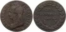Frankreich 5 Centimes Dupre - Liberty head - An 5 A Paris