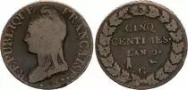 Frankreich 5 Centimes Dupr&eacute; G Geneva
