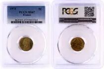 Frankreich 5 Centimes Lagriffoul - 1973 - PCGS MS 67