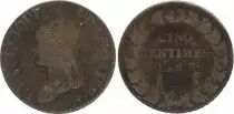 Frankreich 5 Centimes Liberty head - An 8 BB Strasbourg (1800)