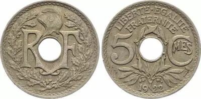 Frankreich 5 Centimes Lindauer - 1922