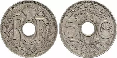 Frankreich 5 Centimes Lindauer - 1932