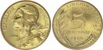 Frankreich 5 Centimes Marian - 1980 UNC