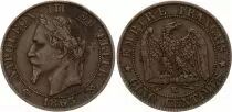 Frankreich 5 Centimes Napoleon III - Laurel Head - 1863K Bordeaux