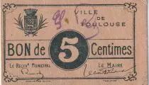 Frankreich 5 Cents - Ville de Toulouse - P.31-177